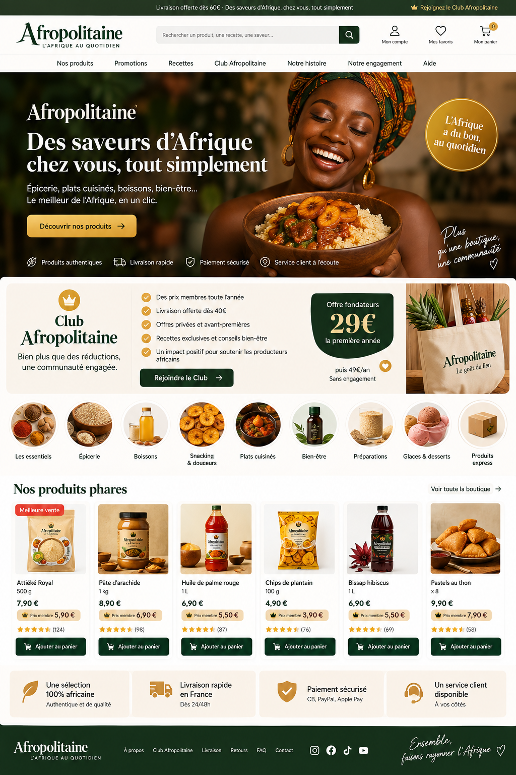 Club Afropolitaine - adhésion annuelle