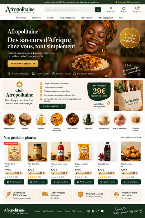 Club Afropolitaine - adhésion annuelle